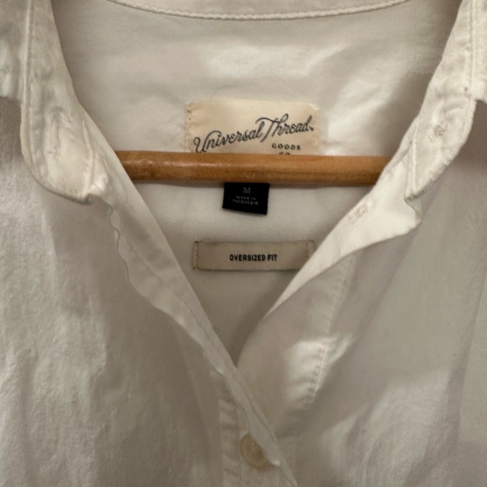 Target Universal Thread White Oversized Button Down